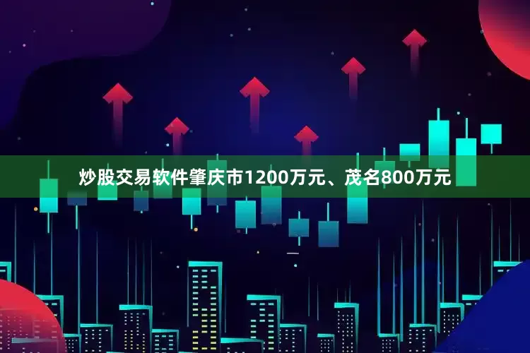 炒股交易软件肇庆市1200万元、茂名800万元