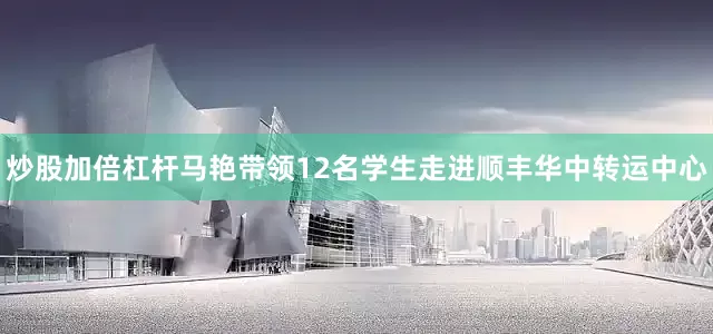 炒股加倍杠杆马艳带领12名学生走进顺丰华中转运中心