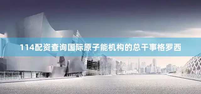 114配资查询国际原子能机构的总干事格罗西